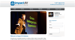 Desktop Screenshot of impactavsolutions.com