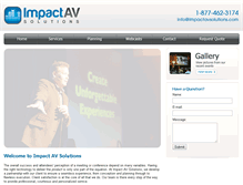 Tablet Screenshot of impactavsolutions.com